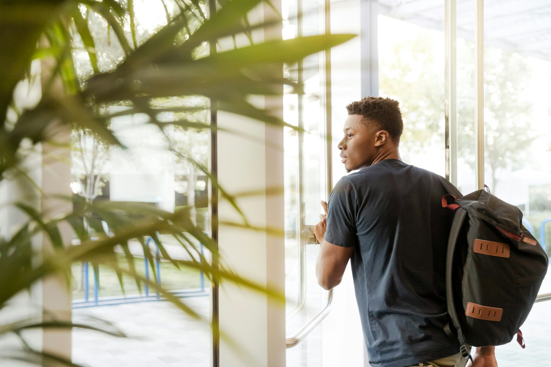 Student attending class to earn a bachelor’s degree in human resources.