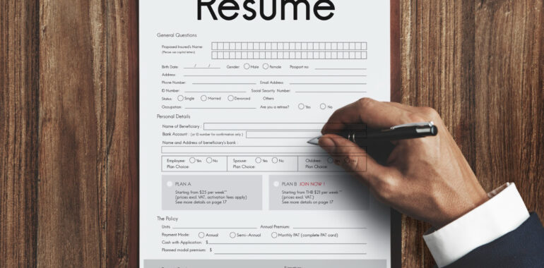 Resume template for cybersecurity, risk, and compliance job roles